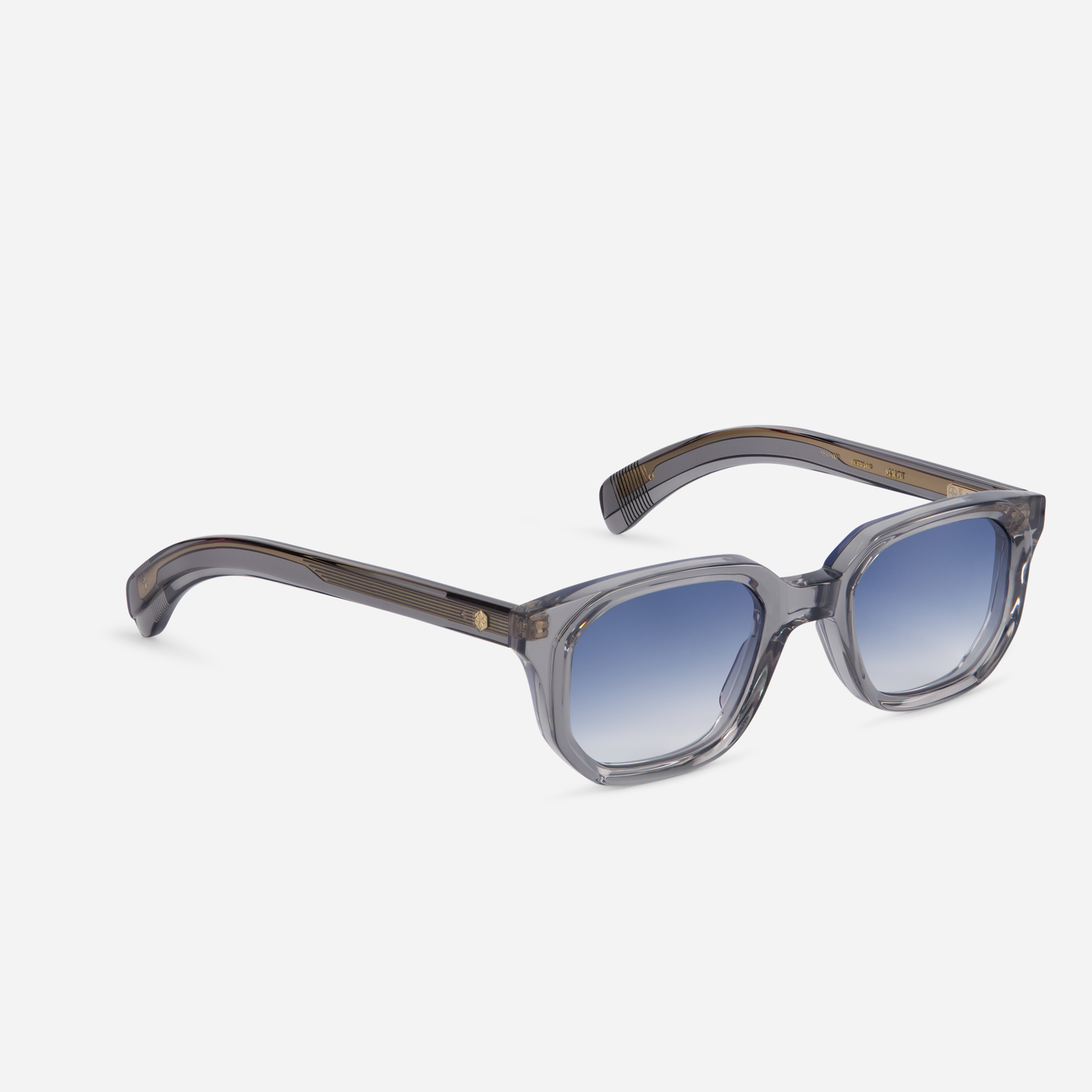 Discover Japanese Acetate Frames with Meteor Crystal Shine and Gradient Blue Lenses - The Perfect Blend of Craftsmanship and Aesthetics.