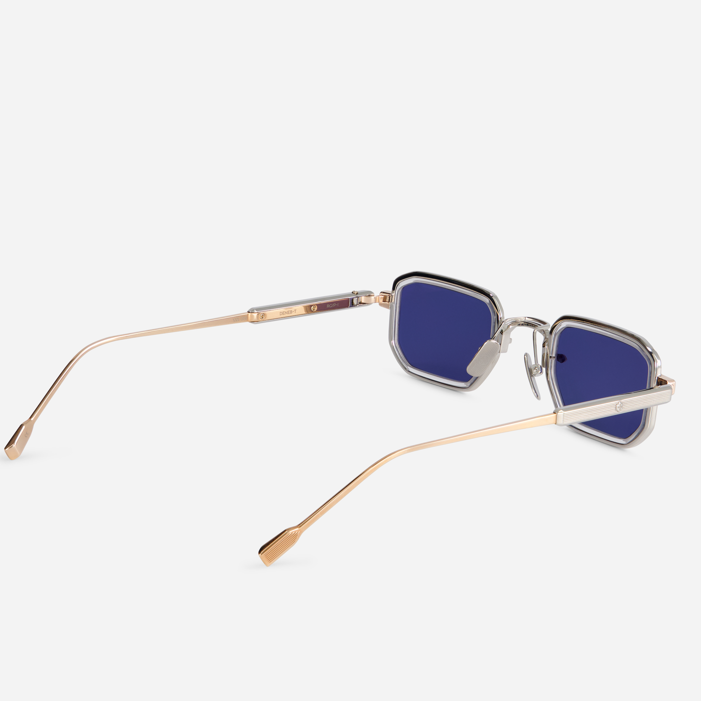 Manufactured in Japan, the Deneb-T RG/P eyeglasses come with a titanium frame featuring rose gold and platinum coatings, and they also incorporate crystal takiron rim inserts.