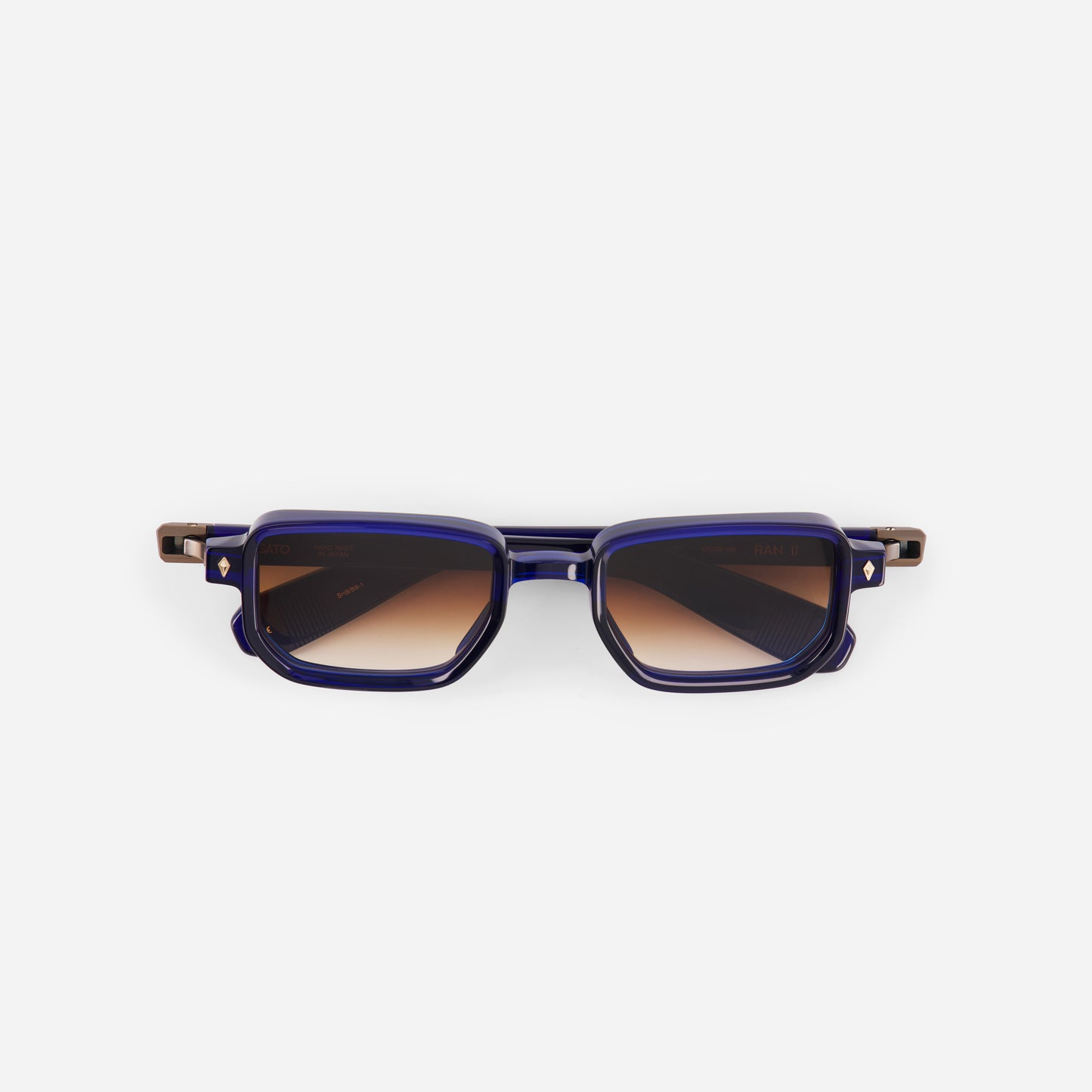 Blue frame with gradient brown lenses