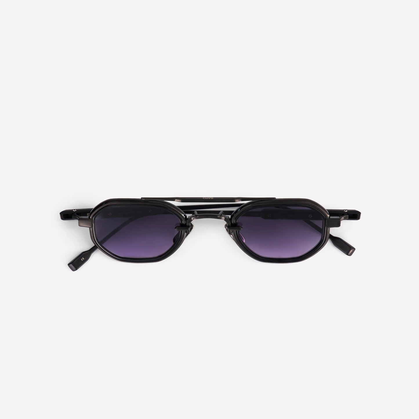 Avior BB/B-1 sunglasses by Sato in brushed black and matte black with a black insert - limited edition