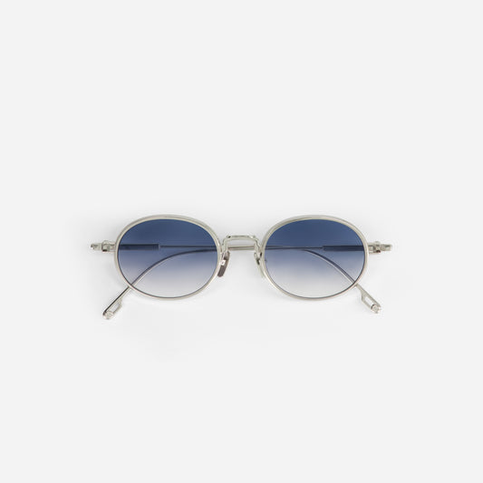 Acamar S101 I Silver & blue lenses I Sato eyewear